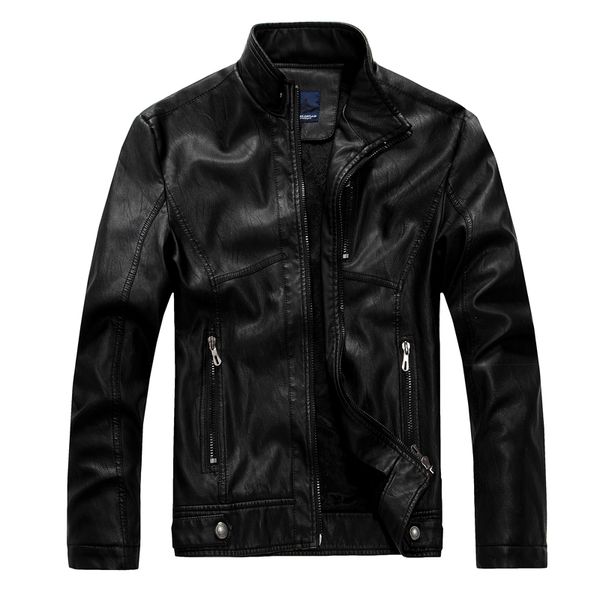 

2021 new faux tag jackets of winter men fresh outerwear leather jacket quality 324 ayff, Black