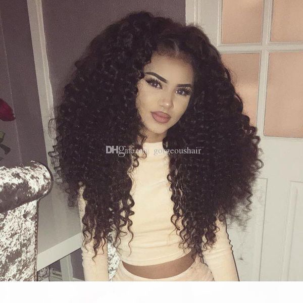 

brazilian curly human 5x4.5 silk base full lace wig glueless with baby hair, Black;brown