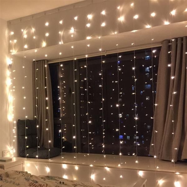 Beste 300-LED warmweißes Licht romantische Weihnachten Hochzeit Outdoor-Dekoration Vorhang Lichterkette hohe Helligkeit Lichterketten