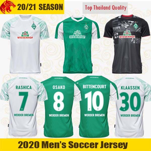 

20 21 werder bremen soccer jerseys fullkrug eggestein 2020 2021 werder bremen osako football shirt bittencourt rashica klaassen jersey, Black;yellow