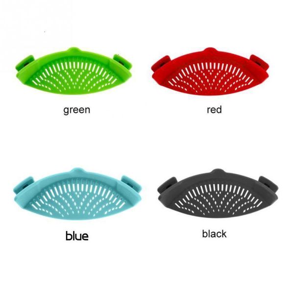 

silicone colander wash rice vegetable colanders snap filter noodles fruit washing draining board kitchen tool 5 ntxjc