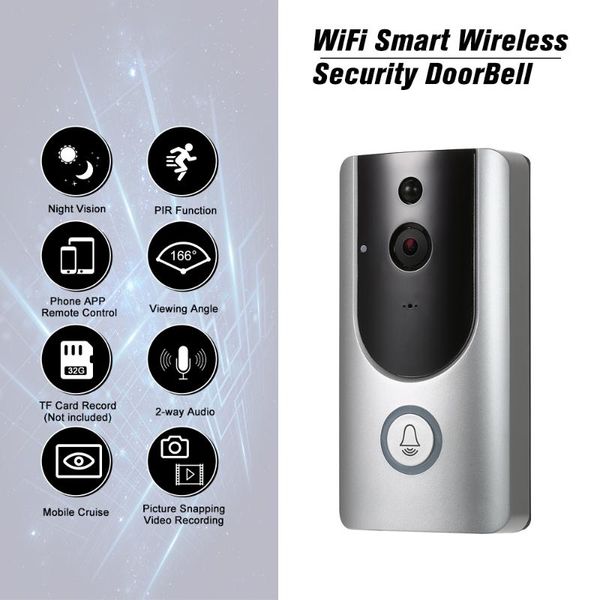 

hd 1080p wifi smart wireless security дверной смарт визуальный интерком запись видео-телефон двери ночного видения для дома / factory
