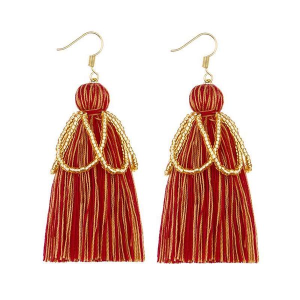 

1pair mini earrings tassels pendant diy boho jewelry decorative supplies women earrings necklace finding tassel fringe trim h jlltvo