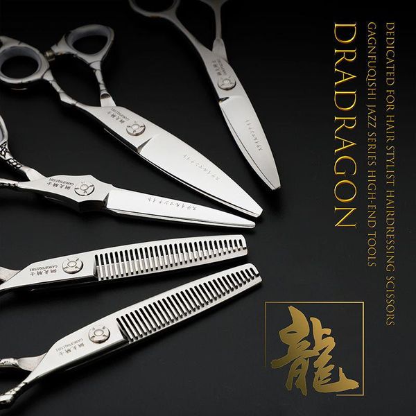 

hair scissors 6 professional salon structure set cutting barber haircut thinning shear hairdressing tools