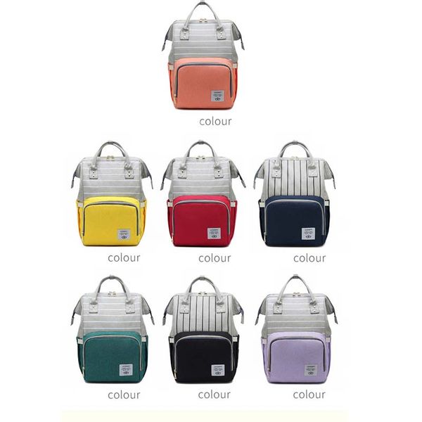 

mummy diaper bag stripe mommy backpacks large capacity travel maternity women bags baby care nursing diaper bag