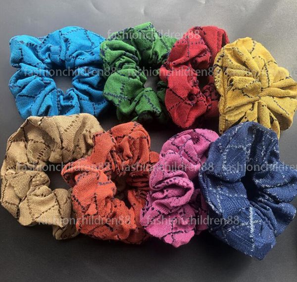 Accessori per capelli per bambini Designer Elastico Scrunchy Stampa Ragazze Accessorio per fascia da donna Bun Gomma per capelli Fascia per capelli Corda per capelli Coda di cavallo Copricapo 3 pezzi / set