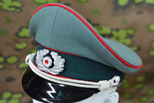 

wide brim hats e.m.d german hat wool m36 wh red, Blue;gray