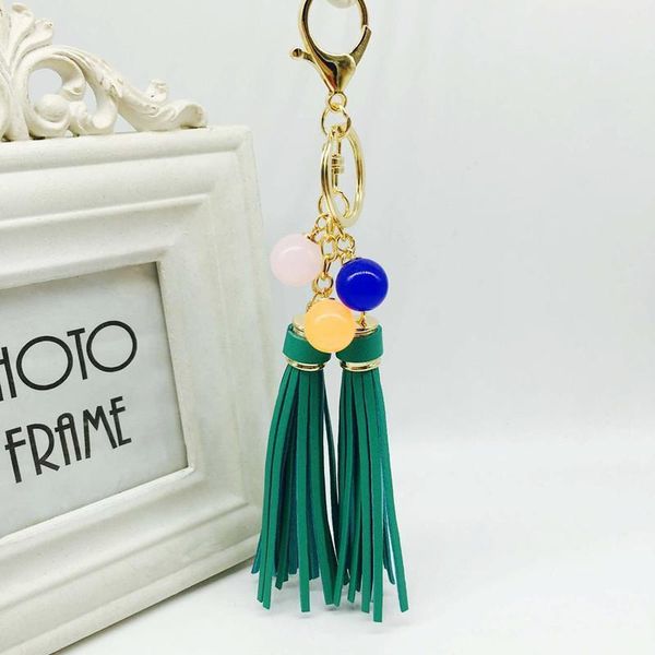 

new leather tassel keychain for women car charm womens keyring llaveros mujer chaveiro porte cle chaveiros sleutelhanger eh644 h bbyivv, Slivery;golden