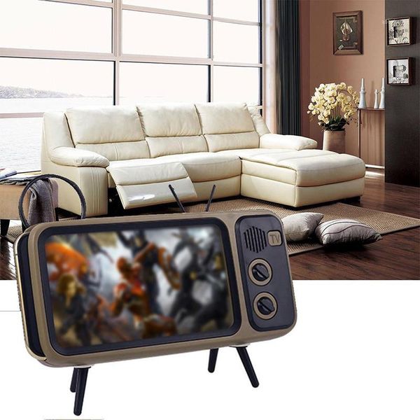 

retro tv bluetooth speaker stereo bracket movies mobile phone bluetooth speaker tv audio electric portable mini wireless1