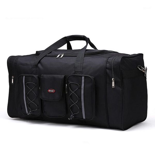 

duffel bags 2021 large capacity men's travel bag women's waterproof polyester hand luggage male duffle packing cubes1