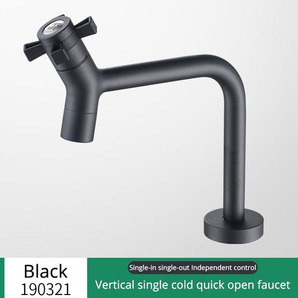 

черный высокий бассейн кран-кран одиночный холодный ванной умывальник воды смеситель водоснабжения одиночная холодная вода бассейна крана кр