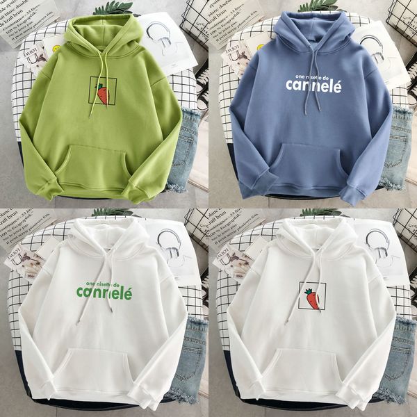 

harajuku oversized casual vintage korean pullovers hoodies ulzzang women loose plus size kangaroo pocket kawaii sweatshirts q0105, Black