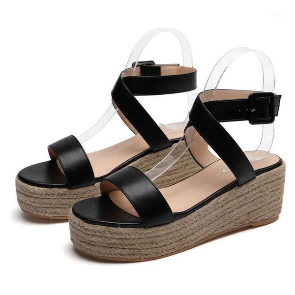 

sandals women's gladiator rope waterproof platform fashion simple high heels wedges shoes for women1, Black