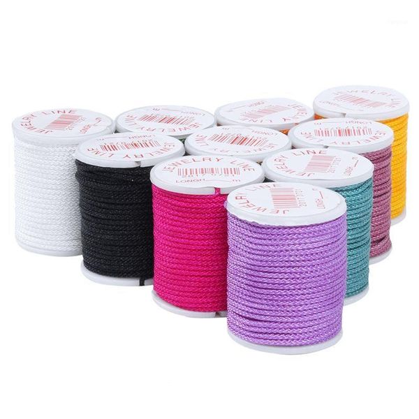 

10 rolls of nylon beading thread cord for diy jewellery making mixed colors---1mm1, Black;white