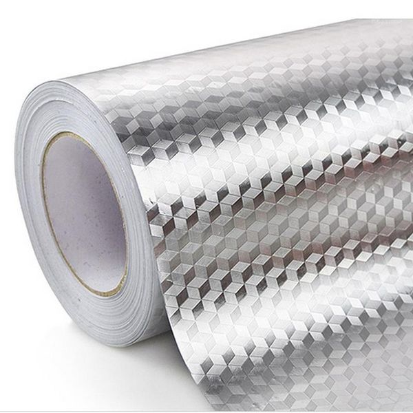 

wallpapers kitchen stove cabinet stickers oil-proof waterproof high-temperature self-adhesive wallpaper foil aluminum antifouling1