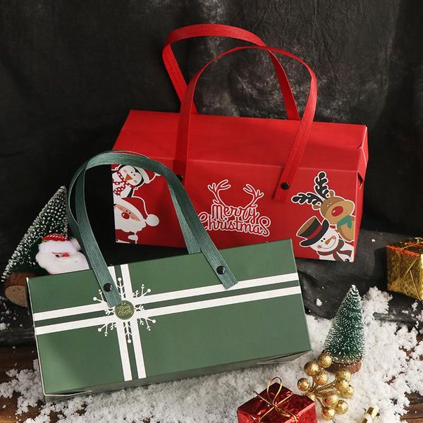 

stobag 5pcs toy to the world merry christmas protable paper box celebrate candy chocolote biscuit packaging new year gift pack wmtdus