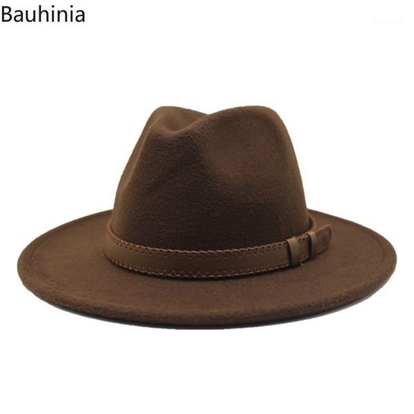 Breite Krempe Hüte Vintage Wolle Fedora Hut Hawkins Filzkappe Damen Trilby Chapeu Feminino Männer Jazz Pate Sombrero Caps1