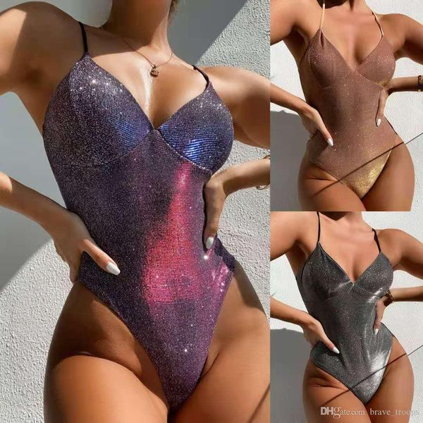 

flash bikini one piece swimsuit new european and american swimsuit