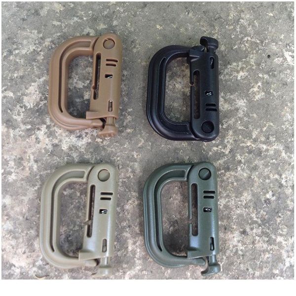 

30pcs plastic carabiner army d-ring hook molle webbing backpack buckle clip snap safe lock camping hiking climb outdo jllwqi