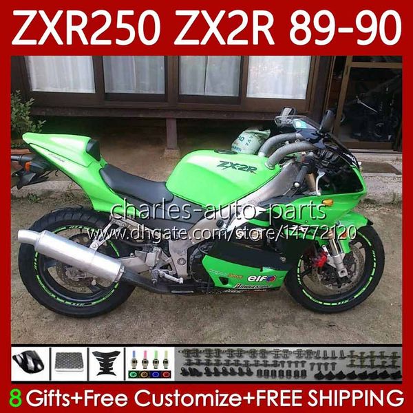 Мотоциклетные тела для Kawasaki Ninja ZX2R ZXR250 ZX 2R 2 R R250 ZXR 250 89-98 Кузов 84Но.14 ZX2 R ZX-2R ZXR-250 Gloss Gloss 89 90 ZX-R250 1989 1990