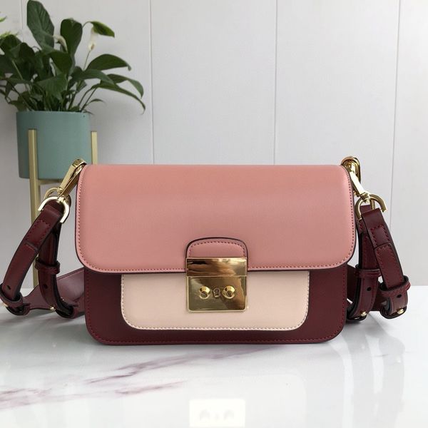 

2021 new fashion color scheme woman shoulder bag genuine leather luxurys designers bags handbag ladies small square bag messenger bag