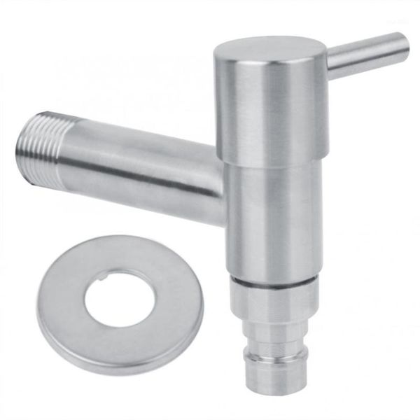

water tap bathroom g1/2" stainless steel washing machine wall mounted water faucet mop pool single cold tap basin mixer1