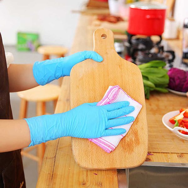 

cleaning glove wear-resistant durable nitrile disposable garden gloves rubber latex food household cleaning gloves anti