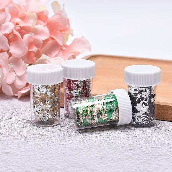 

nail glitter gold silver silk foil fragments manicure decal decor art, Silver;gold