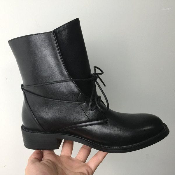 

boots vegan leather winter ankle for women warm fur flat heel woman red green beige white 20211, Black