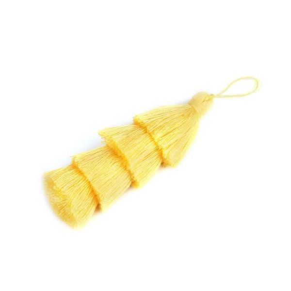 

1pc 4 layers polyester cotton tassel trim 8cm silk tassels for home wedding decoration diy sewing curtains accessories h sqctka