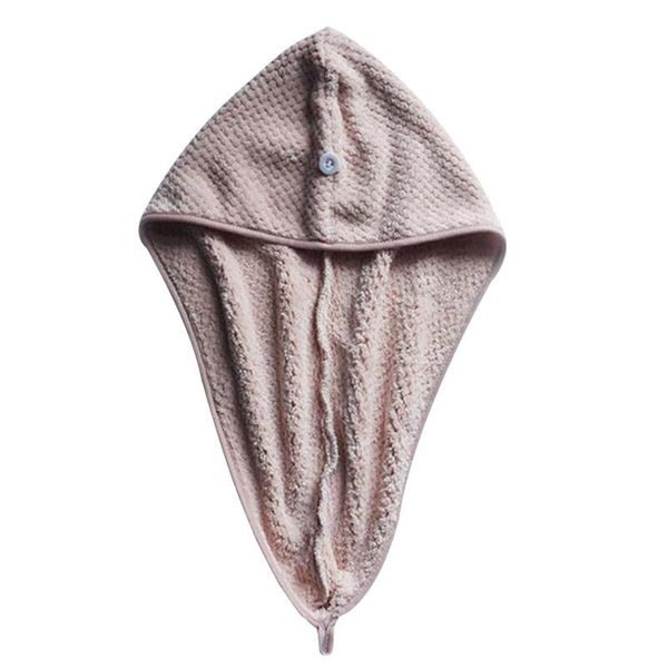 

magic coral velvet hair fast drying dryer towel bath wrap hat quick cap turban dry