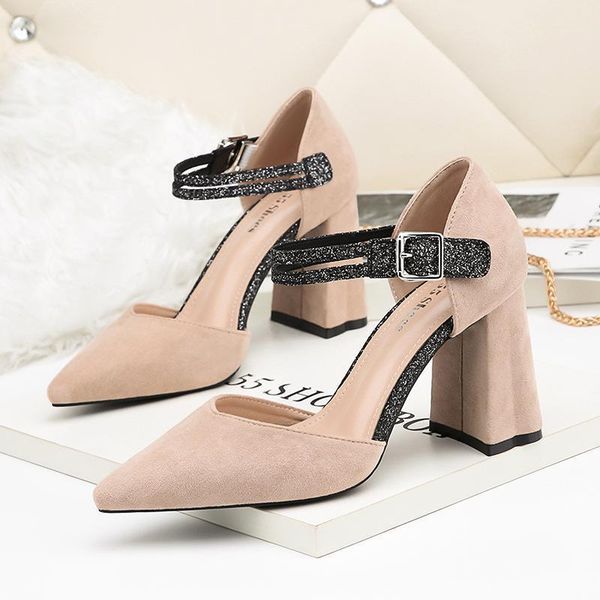 

elegant shoes for woman thick heel mary jane shoes designer women luxury 2021 extreme high heels evening buty1, Black