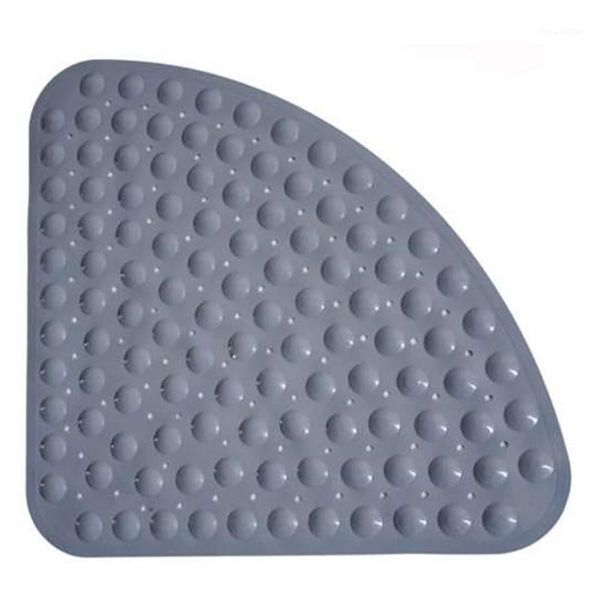 

bath mats corner shower mat sector rubber anti-slip quadrant anti-bacterial suction for tub non-slip bathtub 54x54cm,1