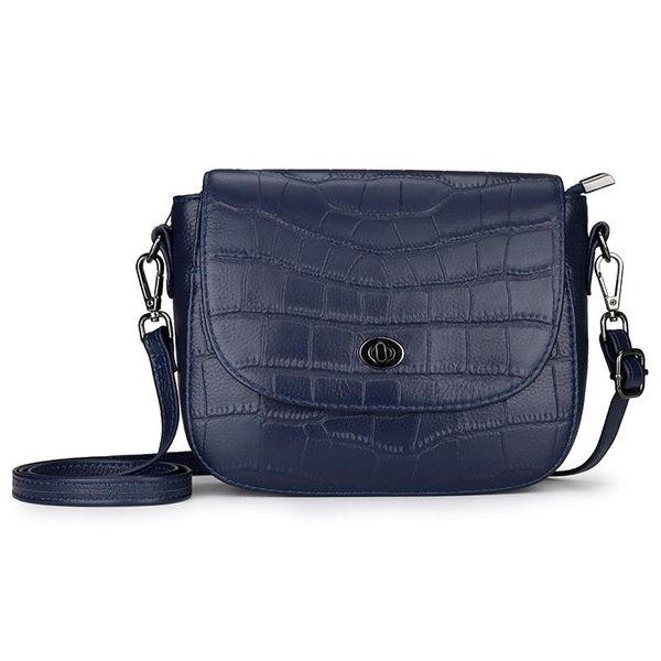 

cross body crocodile pattern women's bag fashion first layer leather messenger