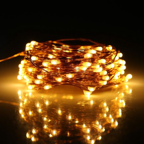

led солнечной медный провод лампы открытый garland fairy свет 10м 20м декоративные струнный свет для венчания сада yard lawn партии кпт jllr