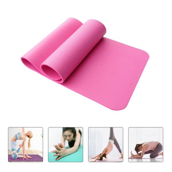 

yoga mats 1pc mat thick pad non-slip cushion fitness (random color)