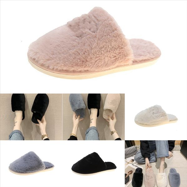 

mzi6p cartoon cotton slippers female winter indoor thermal home moon slipper plush non-slip warmer furnisher male couple plush, Black