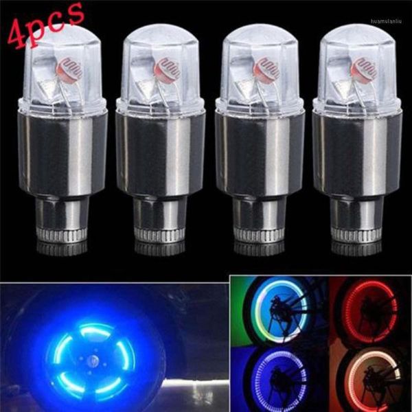 

wholesale- 4x bike car motorcycle wheel tire tyre cap neon led flash light lamp