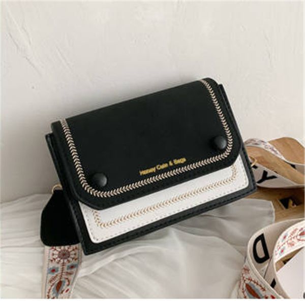 

on the new texture of small bag women 2020 simple single shoulder instagram popular fashion broadband cross-body bag trend