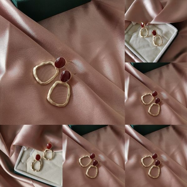 

9si stud earrings party fashion nugget for men women ssilver jewelry cube earring dream zirconia girls birthday ornaments ear woman gifts, Golden