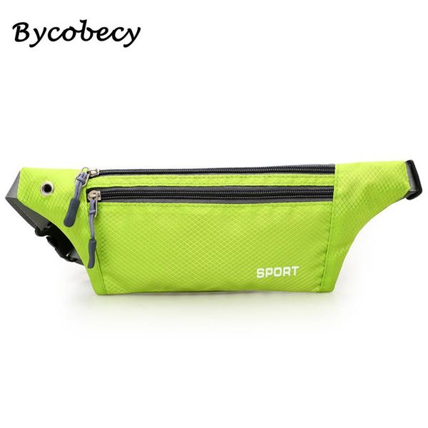 

bycobecy бегущая женская талия сумка контейнер для бега прогулки погуляя ремень живота водонепроницаемый телефон фитнес ключ пакет кошелек с
