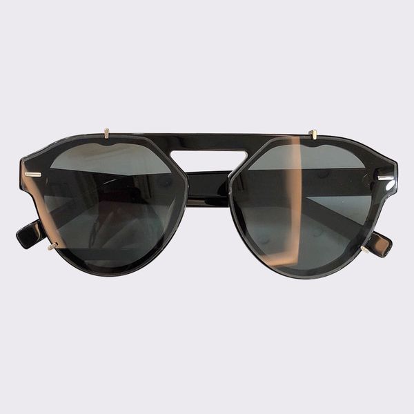 

marca moda designer gato olho acetato quadro culos de sol redondo vintage 2020 feminino gradiente tons efyq, White;black