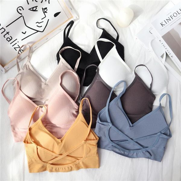 

women tanks crop female push up lingerie u back camis fitness underwear tank women camisole femme1, Black;white