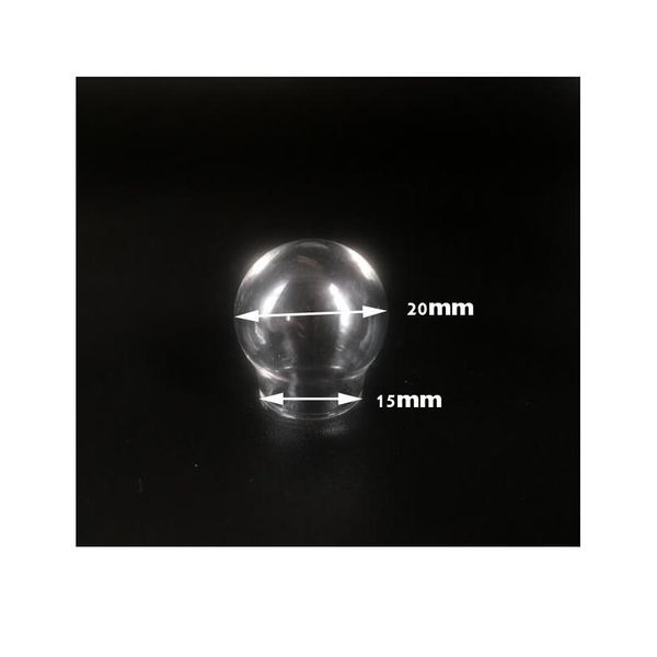 

20pieces 30x20mm 25x15mm 20x15mm 20x12mm transparent globe shaped empty bottles wishing pendant for gift acc bbybft, Black