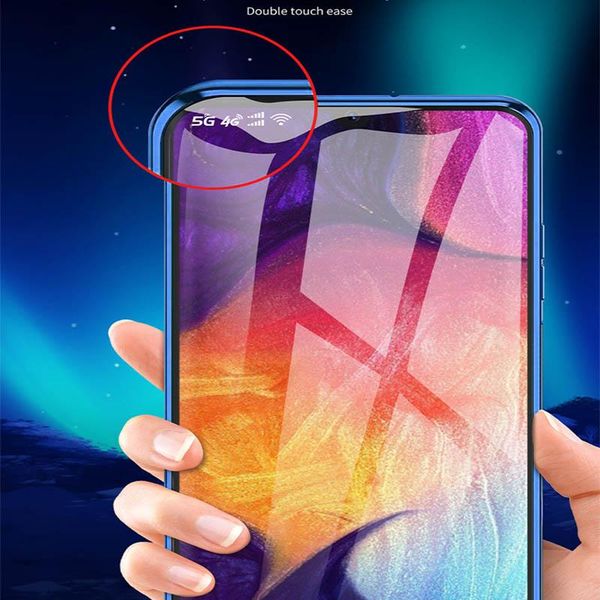 

double side glass magnetic metal case for samsung galaxy note 10 lite m21 a21s a31 m31 a11 m11 a41 s10 lite a30s h sqcaso