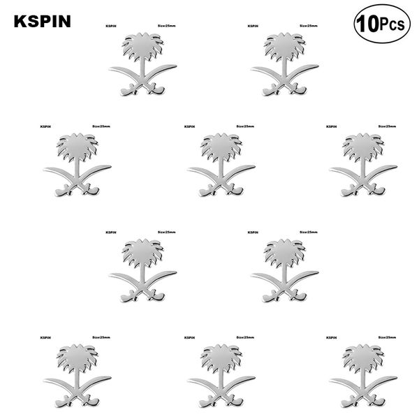 

coconut tree lapel pin flag badge brooch pins badges 10pcs a lot, Gray