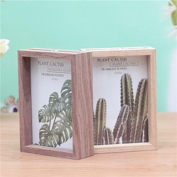 

natural wood frame for canvas painting p frame wedding couple pictures frames vintage home display decor wall mounting1