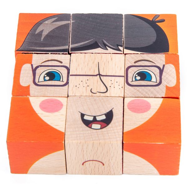 

xmy travel iron box wooden puzzle toy early education cognition children rubik cube domino for kid