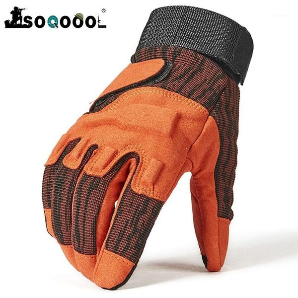 

five fingers gloves soqoool army combat men full finger paintball shoot bicycle male swat forces tactical mittens1, Blue;gray