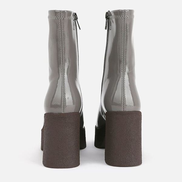 

2021 new mark boots grey woman party shoes big size 34-40 eg4g, Black